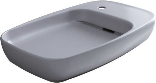 Раковина керамическая Allen Brau Liberty 4.32012.AN 70х40 накладная цвет серый 1 отверстие под смеситель - фото 5