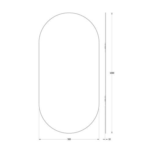 Зеркало Evoform Colora BY 0464 50х100 подвесное - фото 2