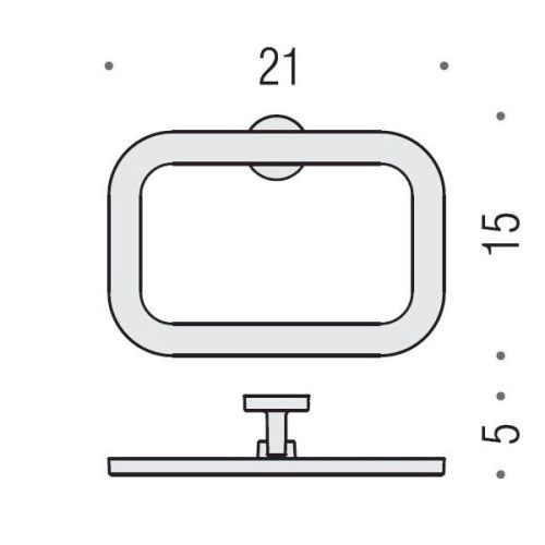 Полотенцедержатель Colombo Nordic B5231.CR - фото 2