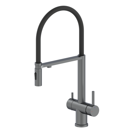 Смеситель для кухни AltroBagno Flusso AltroBagnoFlusso050203GM на мойку оружейная сталь