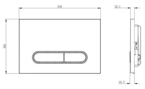 Клавиша смыва Boheme 667-MG цвет золото - фото 2