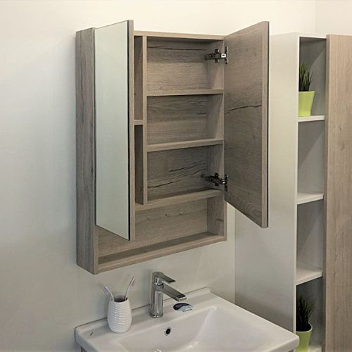 Зеркало-шкаф Comforty Парма 00004143488CF 60х80 подвесной цвет бежевый - фото 3