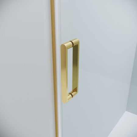 Душевая дверь Grossman Classic 100.K33.04.160.32.00 160х195 стекло прозрачное профиль золото