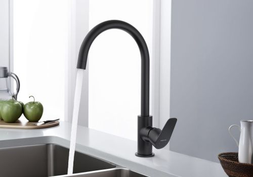 Смеситель для кухни Aquatek БЕТТА AQ1182MB на мойку черный - фото 4