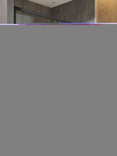 Душевая дверь Orange E02-150TB 150х190 стекло прозрачное профиль черный - фото 4