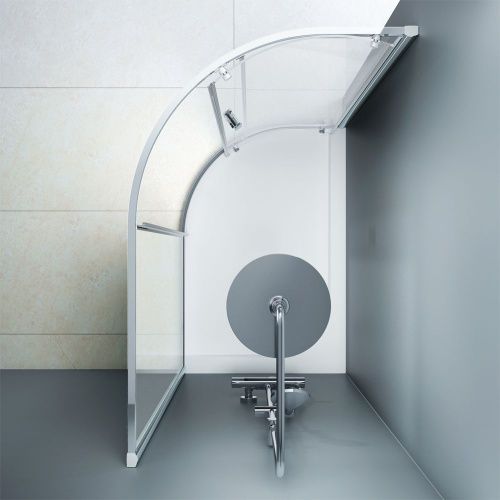 Душевой уголок Am.Pm Like W83G-302U120CT 120х80 стекло прозрачное профиль хром без поддона - фото 4