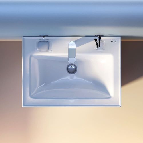 Раковина из сантехнического фарфора Am.Pm X-Joy M85AWCC0652WG64 60х50 встраиваемая цвет белый 1 отверстие под смеситель