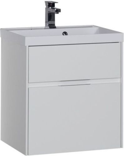 Тумба с раковиной Aquanet Латина 00212833 60х50 подвесная цвет белый - фото 2
