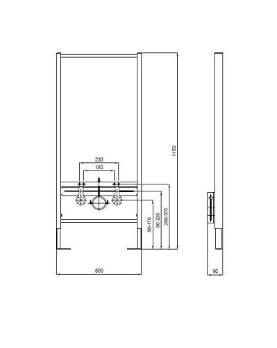 Инсталляция для биде сантехническая Aquatek INSB-0000001 - фото 3