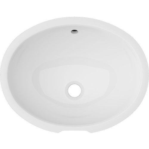 Раковина из сантехнического фарфора Vitra Arkitekt 6069B003-0012 60х50 встраиваемая цвет белый без отверстий под смеситель - фото 3