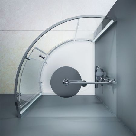 Душевой уголок Am.Pm Like W83G-315-090CT 90х90 стекло прозрачное профиль хром без поддона