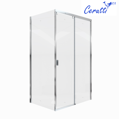 Душевой уголок Cerutti SPA MARBELLA 120 R 120х80 стекло прозрачное профиль хром без поддона - фото 2