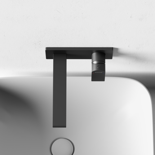 Смеситель для раковины Sancos Studio SC9017GG встраиваемый в стену вороненая сталь - фото 3