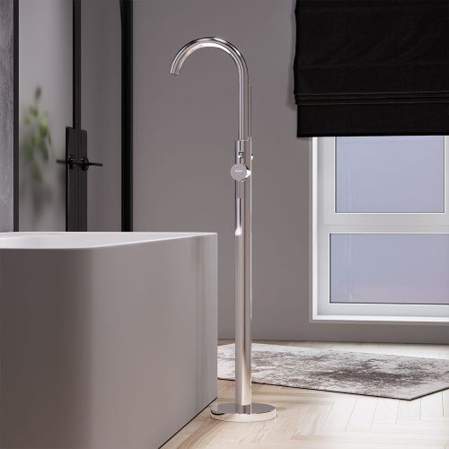 Смеситель Damixa Scandinavian Pure 365000000 напольный хром - фото 4