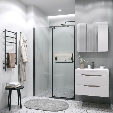 Душевая дверь Grossman Pragma 100.K33.03.120.21.00 120х195 стекло прозрачное профиль черный