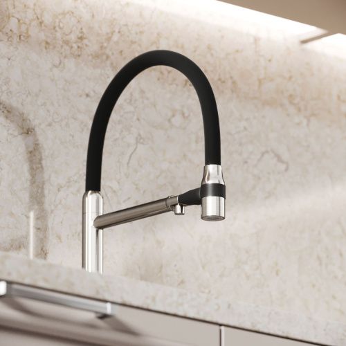 Смеситель для кухни Sancos Garda SC4009BN на мойку никель - фото 4