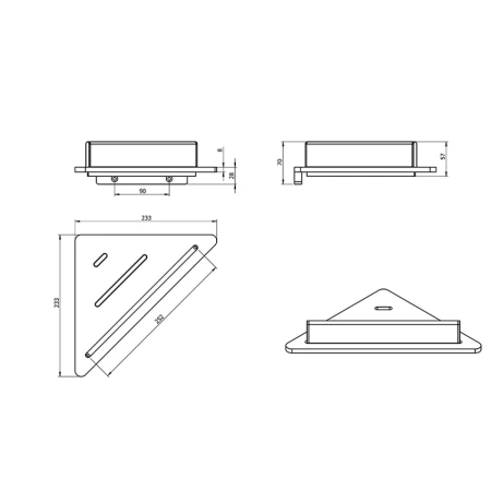 Полка Langberger Accessories 73451-WH