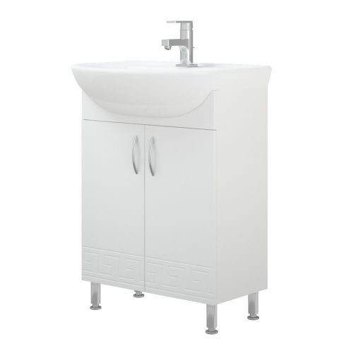 Тумба под раковину Corozo Олимп SD-00000692 60х30 напольная цвет белый - фото 4