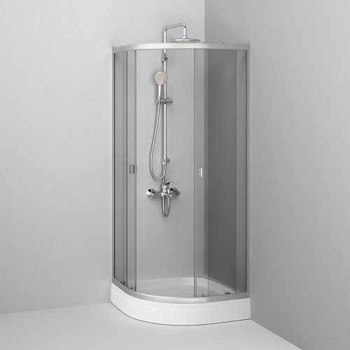 Душевой уголок Am.Pm X-Joy W88G-205-080MT64 80х80 стекло прозрачное профиль хром без поддона - фото 5