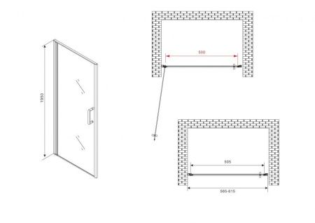 Душевая дверь Abber Sonnenstrand AG04060M 60х195 стекло матовое профиль хром