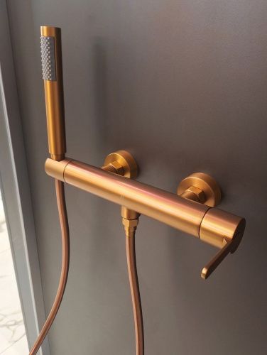 Смеситель для душа AltroBagno Unione AltroBagnoUnione030605BC настенный медь - фото 2