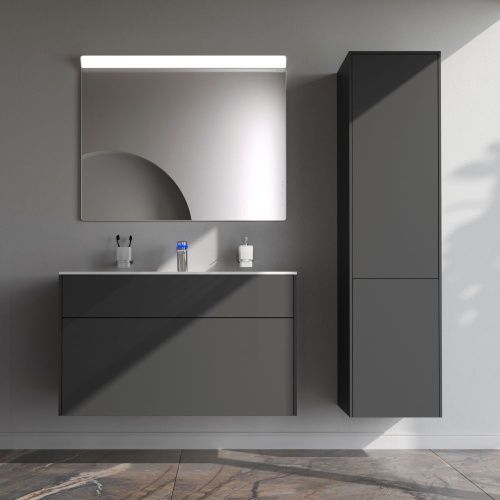 Тумба под раковину Am.Pm Inspire V2.0 M50AFHX1003GM 100х50 подвесная цвет серый - фото 5