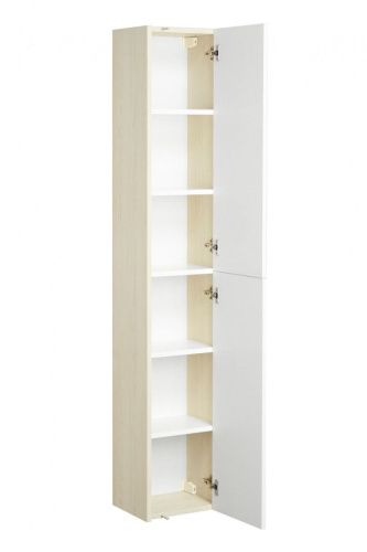 Шкаф-пенал Aquaton Йорк 1A171203YOAV0 30х160 подвесной цвет белый/бежевый - фото 2