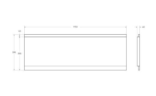 Фронтальная панель для ванны Cezares ECO ECO-175-F-SCR-W37 - фото 2