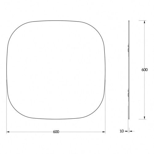 Зеркало Evoform Primary BY 0137 60х60 подвесное - фото 2