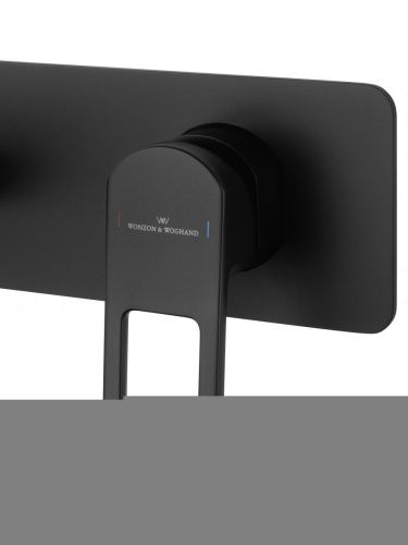 Смеситель для раковины Wonzon & Woghand Frame WW-88869010-MB встраиваемый в стену черный - фото 4