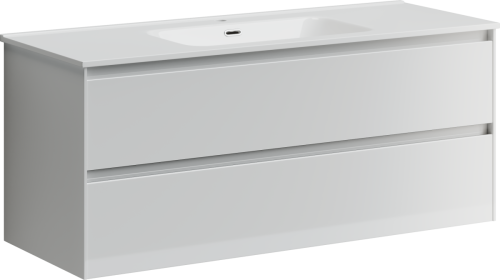 Тумба под раковину Sancos Cento CN120-1W 120х50 подвесная цвет белый - фото 2