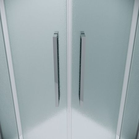 Душевой уголок Grossman Cosmo 301.K33.02.1010.10.02 100х100 стекло текстурное профиль хром без поддона