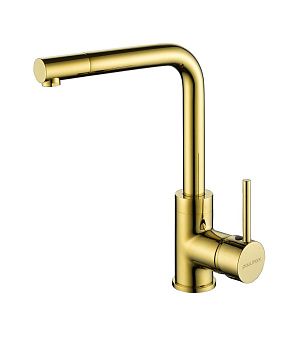 Смеситель для кухни Paulmark HONNER Ho212018-G на мойку золото