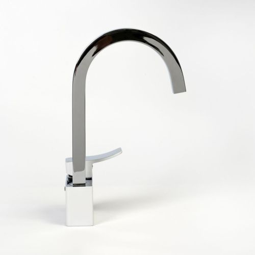 Смеситель для кухни Wasserkraft Aller 1060 WHITE 1067W на мойку белый/хром - фото 4