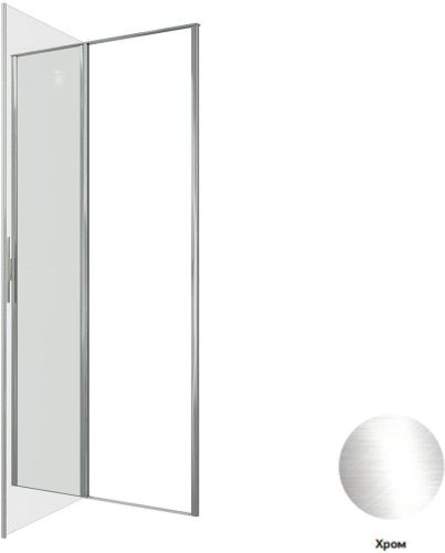 Душевая дверь Allen Brau Priority 3.31028.00 100х200 стекло прозрачное профиль хром - фото 4