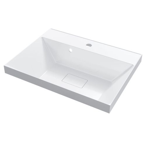 Раковина из литьевого мрамора Uperwood Classic New 291021024 60х45 полувстраиваемая цвет белый - фото 4