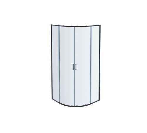 Душевой уголок Aquatek АРИЯ AQ ARI RO 10020BL 100х100 стекло прозрачное профиль черный без поддона