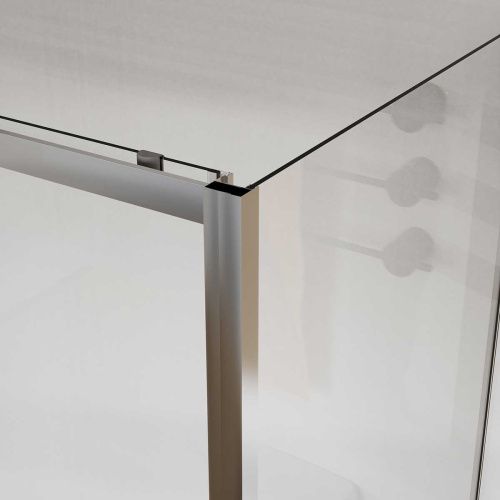 Душевой уголок Vincea City VSR-5CT9011CL 110х90 стекло прозрачное профиль хром без поддона - фото 4