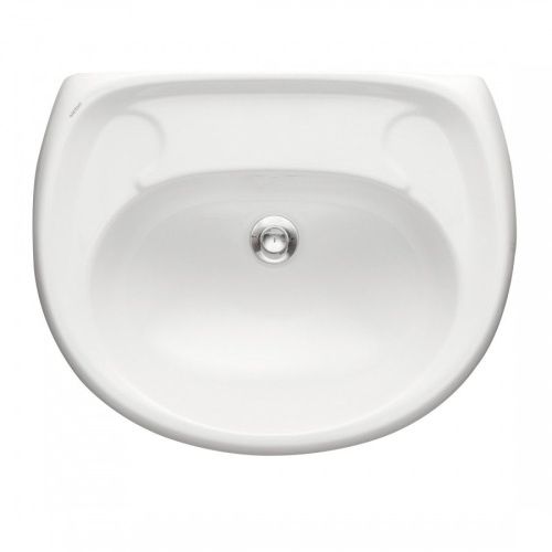 Раковина из сантехнического фарфора Santeri Воротынский 131117S0000B0 60х40 подвесная цвет белый без отверстий под смеситель - фото 2