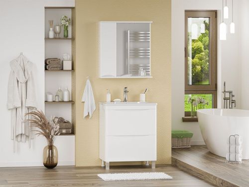 Тумба под раковину Misty Атлантик П-Атл-01070-0112Я 70х50 напольная цвет белый - фото 5