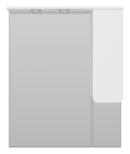 Зеркало-шкаф Misty Чегет П-Чег-02085-01П 80х100 подвесной цвет белый - фото 2