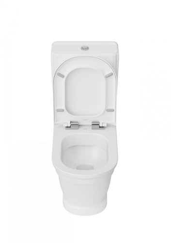 Чаша унитаза напольная Creavit Antik AN360-11CB00E-0000 цвет белый без бачка без сиденья душевой смыв - фото 3