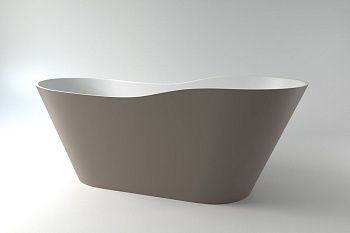 Ванна из искусственного камня Holbi AFRODITA 1.01.005.11.2 160х70 отдельностоящая овальная