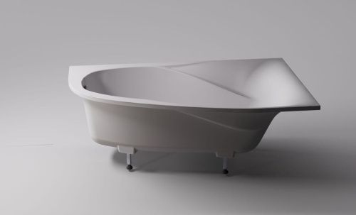 Ванна из литьевго мрамора Astra-Form Селена 01010040 170х100 угловая асимметричная с ножками - фото 5