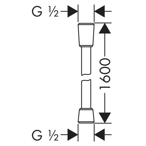 Душевой шланг Hansgrohe 28276000 хром - фото 2