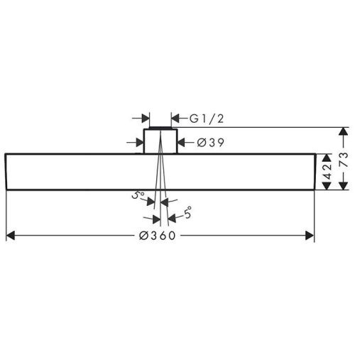 Верхний душ Hansgrohe Rainfinity 26231000 хром - фото 2