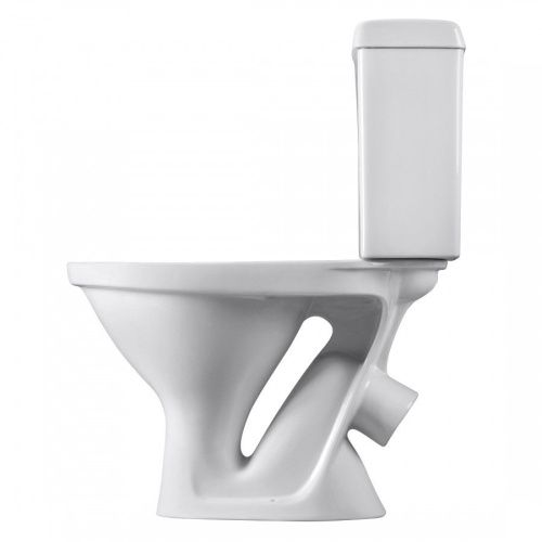 Унитаз-компакт напольный с бачком Santeri Форвард 1P2052S0000BF белый с сиденьем каскадный смыв - фото 4