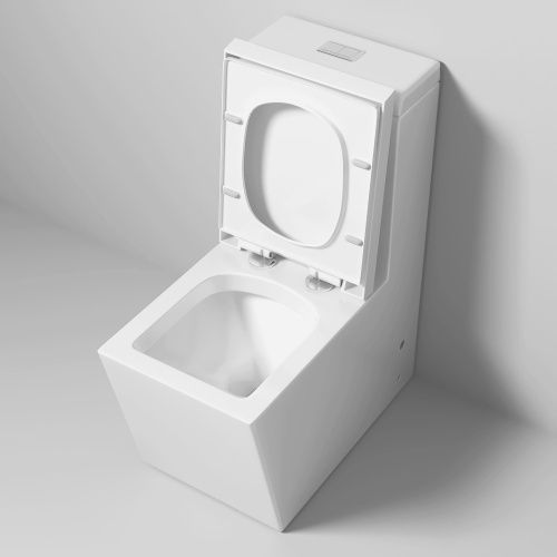 Унитаз напольный с бачком Grossman Cristal GR-4493 белый с сиденьем микролифт безободковый каскадный смыв - фото 5