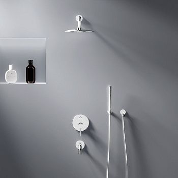 Душевая система Damixa Scandinavian Pure 936510000 встраиваемая в стену цвет хром