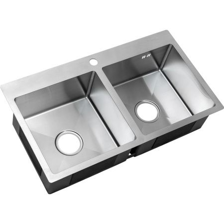 Кухонная мойка Melana ProfLine MLN-RS8045H 80х45 цвет серый поверхность матовая